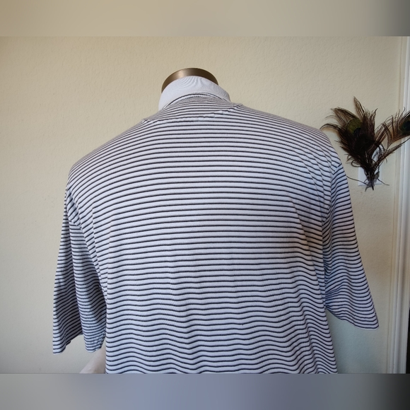Men's Jos. A. Bank Leadbetter Striped Golf Shirt (Med) π©Άβ³ππ€π©Ά - Picture 4 of 16